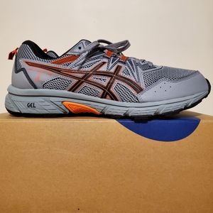 Brand New! Mens Asics Gel Venture 8 Sneakers, Size 12, Sheet Rock/Habanero